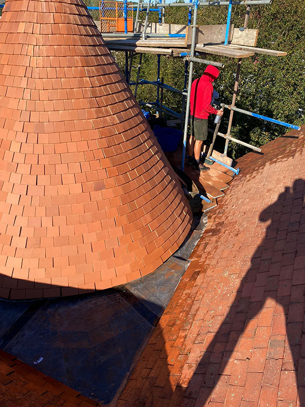 Tilework & Lead Work to Turret
